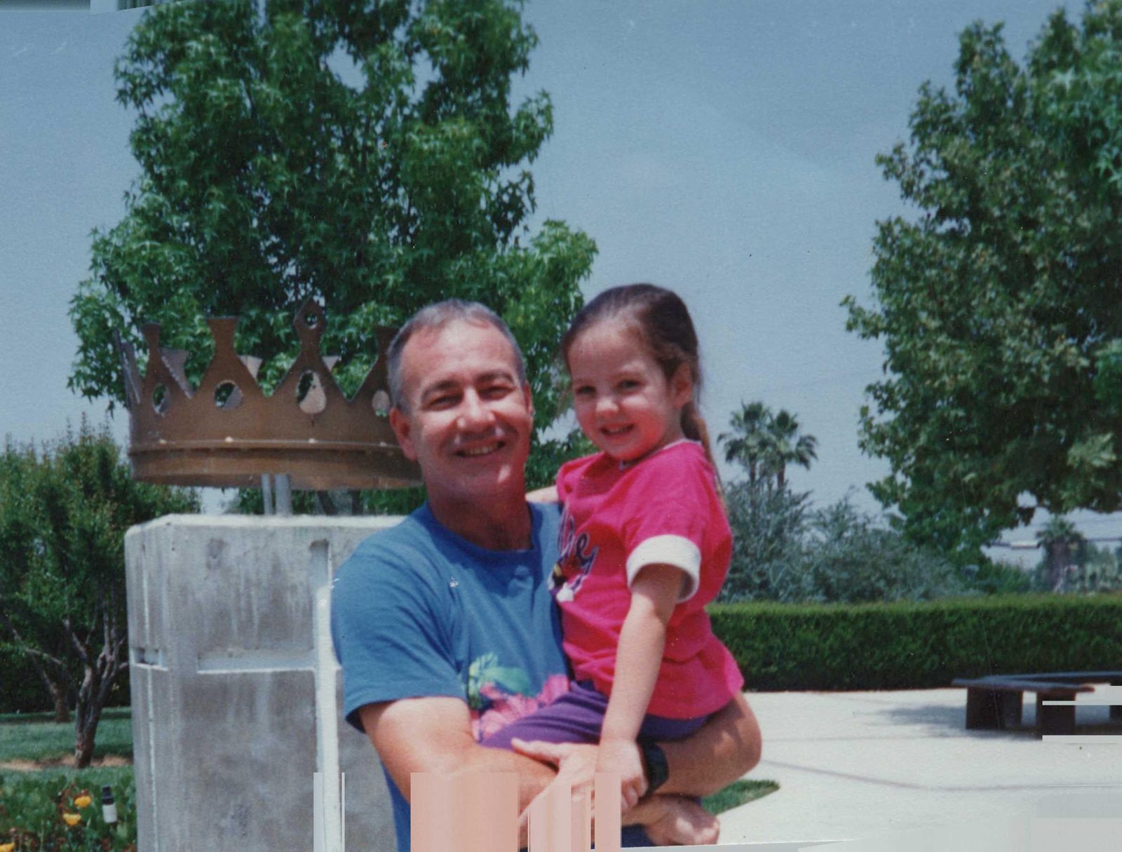 Robert Harmon holding Melonie