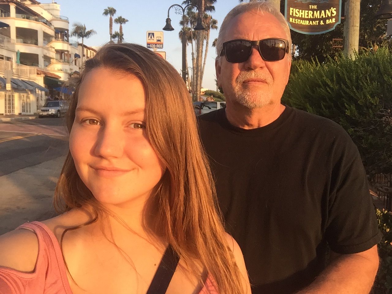 Robert with Emmalee at the beach