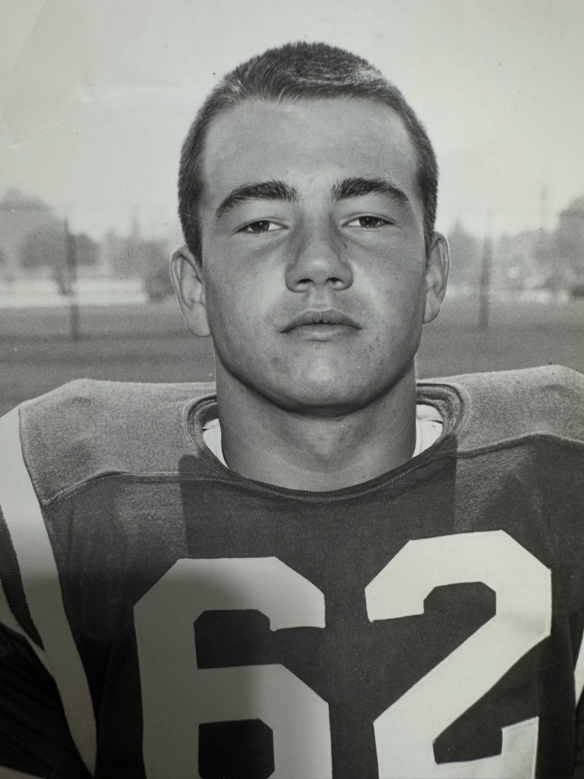 Robert in football uniform