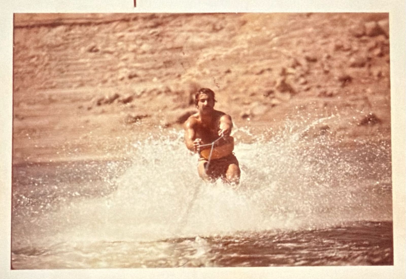 Robert water skiing